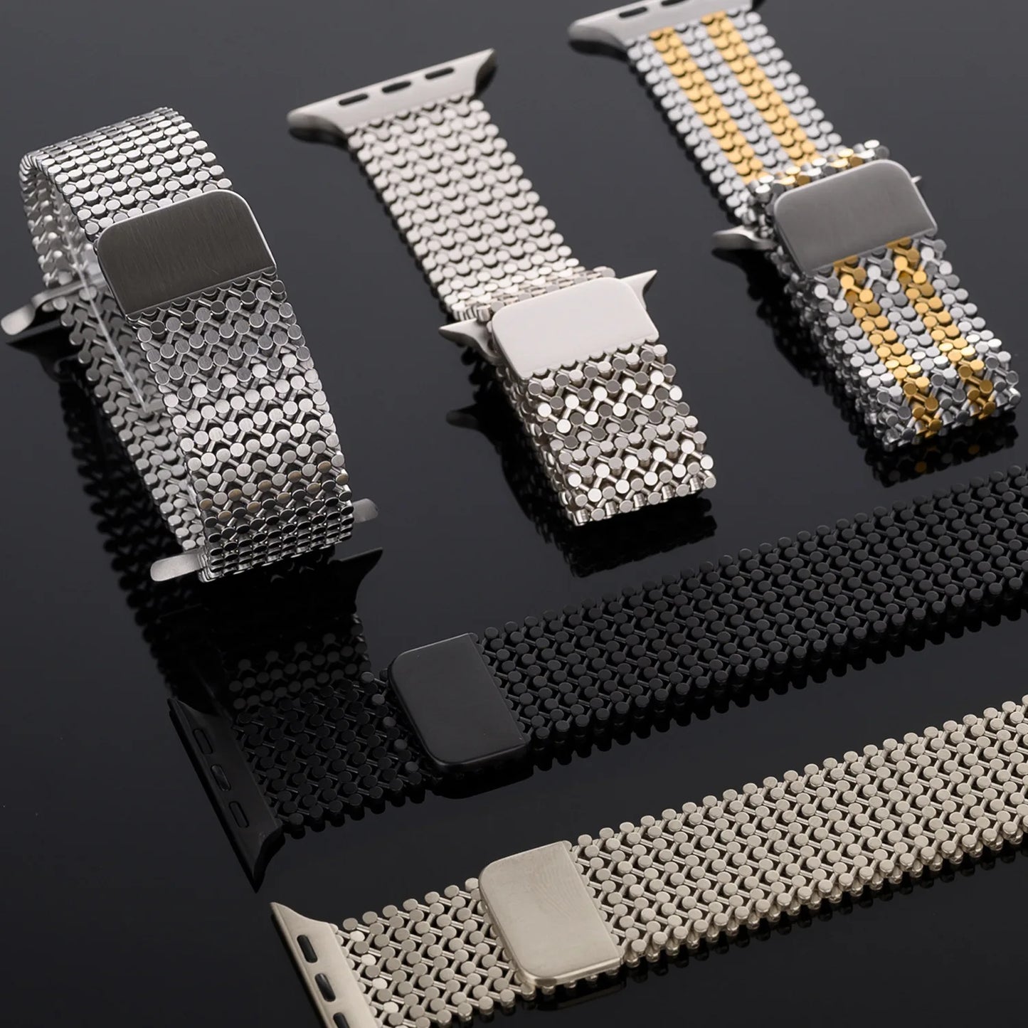 Mesh Slim Breathable Limited Edition Stainless Steel Magnetic Bracelet Band for Watch Ultra 2 49mm Link Band